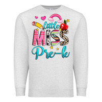 Oatmeal Heather little miss pre k Premium Sweatshirt - NancyCooperArtShop