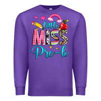 Purple little miss pre k Premium Sweatshirt - NancyCooperArtShop