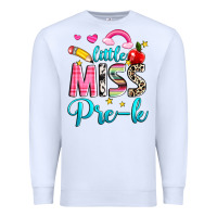 White little miss pre k Premium Sweatshirt - NancyCooperArtShop