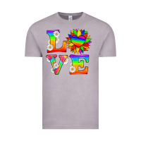 Vintage Zinc love and sunflower Vintage Tee - HRA Design Shop