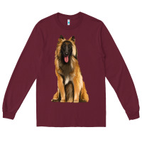 Burgundy belgian shepherd tervuren Long Sleeve Tee - Artiststas