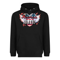 Black American junkie Heavyweight Hoodie - NancyCooperArtShop