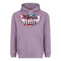 Lavender American junkie Heavyweight Hoodie - NancyCooperArtShop