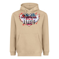 Mushroom American junkie Heavyweight Hoodie - NancyCooperArtShop