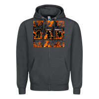 Smoke American Firefighter Dad Zipper Hoodie - LillyAllenDesigns