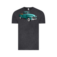 Vintage Black western truck right 34 view Vintage Tee - FaDigitalArtStudio