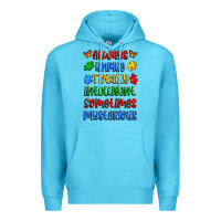 Ocean Blue always unique totally intelligent sometimes myster Premium Hoodie - Artiststas