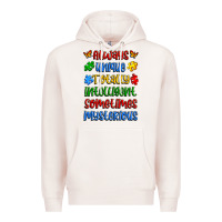 Pale Pink always unique totally intelligent sometimes myster Premium Hoodie - Artiststas