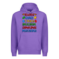 Purple always unique totally intelligent sometimes myster Premium Hoodie - Artiststas