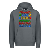 Rock always unique totally intelligent sometimes myster Premium Hoodie - Artiststas