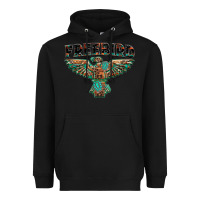 Black aztec free bird Heavyweight Hoodie - NancyCooperArtShop