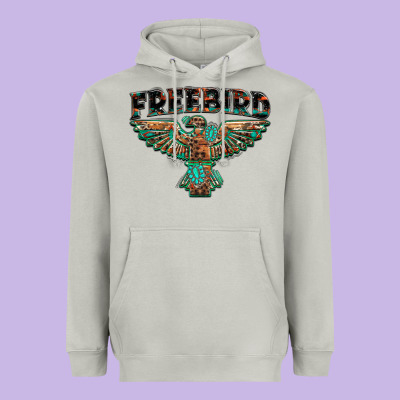 Aztec Free Bird Heavyweight Hoodie Designed By Nancycooperartshop