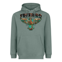 Sage aztec free bird Heavyweight Hoodie - NancyCooperArtShop