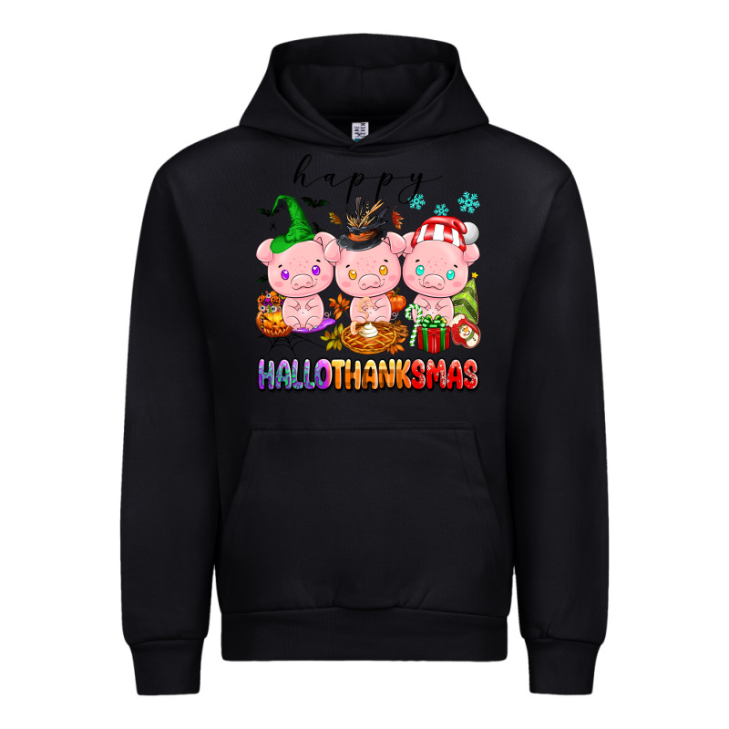 Happy Hallothanksmas Pigs Urban Hoodie by texasbilliewilder | Teevron