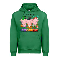 Emerald happy hallothanksmas pigs Urban Hoodie - texasbilliewilder