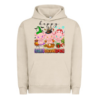 Pigment French Oak happy hallothanksmas pigs Urban Hoodie - texasbilliewilder