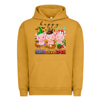 Pigment Peanut Butter happy hallothanksmas pigs Urban Hoodie - texasbilliewilder