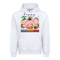 White happy hallothanksmas pigs Urban Hoodie - texasbilliewilder