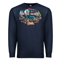 Navy it takes a big heart to shape little mind teacher Premium Sweatshirt - NancyCooperArtShop
