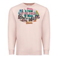Pale Pink it takes a big heart to shape little mind teacher Premium Sweatshirt - NancyCooperArtShop