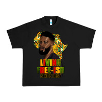 Black juneteenth living freeish since 1865 Urban Heavy Tee - HRA Design Shop