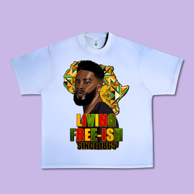 Juneteenth Living Freeish Since 1865 Urban Heavy Tee Designed By Hra Design Shop