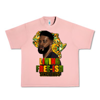 Salmon juneteenth living freeish since 1865 Urban Heavy Tee - HRA Design Shop