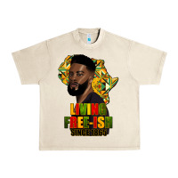 Sandshell juneteenth living freeish since 1865 Urban Heavy Tee - HRA Design Shop