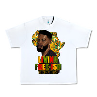 White juneteenth living freeish since 1865 Urban Heavy Tee - HRA Design Shop