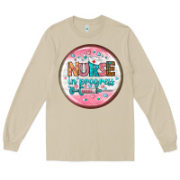 Mushroom nurse round earrings 2 Long Sleeve Tee - BundleAndBundleShop