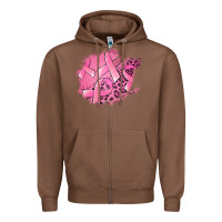 Chestnut breast cancer patches Zipper Hoodie - Jasminsmagicworld