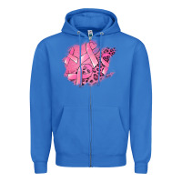 True Royal breast cancer patches Zipper Hoodie - Jasminsmagicworld