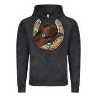 Vintage Black horseshoe cowboy hat Vintage Hoodie - RanaPortraitStore