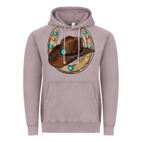 Vintage Zinc horseshoe cowboy hat Vintage Hoodie - RanaPortraitStore