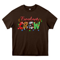 Chocolate Brown friendsmas crew Heavy Core Tee - Artiststas