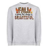 Heather Grey Fall Heavyweight Sweatshirt - CowhideDigitalArt