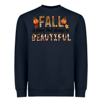 Navy Fall Heavyweight Sweatshirt - CowhideDigitalArt