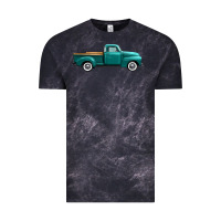 Cloud Black western truck right side view Vintage Tee - FaDigitalArtStudio
