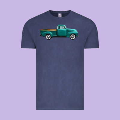 Western Truck Right Side View Vintage Tee Designed By Fadigitalartstudio