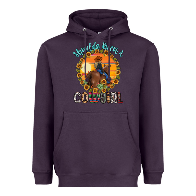 Shoulda Been A Cowgirl Heavyweight Hoodie by MaliasSmallBusiness | Teevron