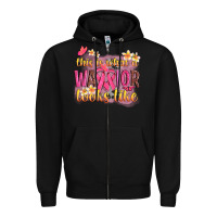 Black this is what a warrior looks like Zipper Hoodie - NancyCooperArtShop