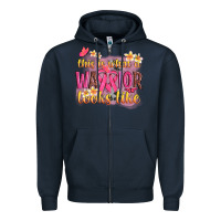 Navy this is what a warrior looks like Zipper Hoodie - NancyCooperArtShop