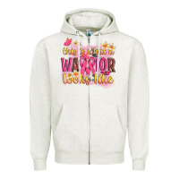 Oatmeal Heather this is what a warrior looks like Zipper Hoodie - NancyCooperArtShop