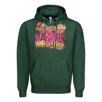 Sports Green this is what a warrior looks like Zipper Hoodie - NancyCooperArtShop