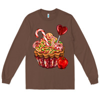 Chestnut Christmas candy cupcake Long Sleeve Tee - AdoDesignShop