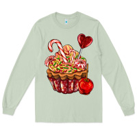 Matcha Christmas candy cupcake Long Sleeve Tee - AdoDesignShop