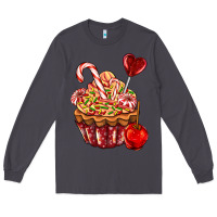 Smoke Christmas candy cupcake Long Sleeve Tee - AdoDesignShop