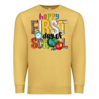 Antique Gold happy first day of school Premium Sweatshirt - NancyCooperArtShop