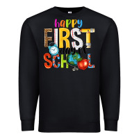 Black happy first day of school Premium Sweatshirt - NancyCooperArtShop