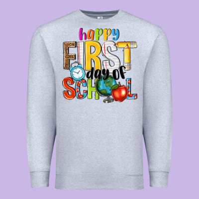 Happy First Day Of School Premium Sweatshirt Designed By Nancycooperartshop